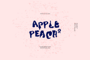 Apple Peach: A Bold Display Font for Makers
