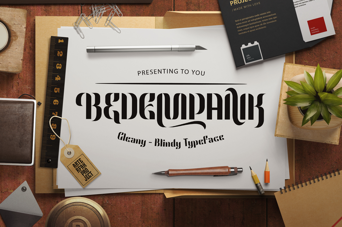 Bedempank: A Versatile Display Font for Modern Branding