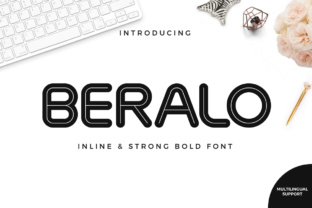 Beralo Inline: The Modern Display Font for Craft Brands