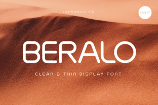 Beralo Light: A Modern All Caps Font for Makers