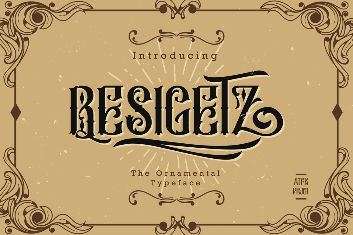 Besigetz: The Ultimate Art Nouveau Display Font for Crafters