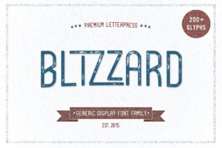 Blizzard: A Dynamic Display Font for Editorial Design
