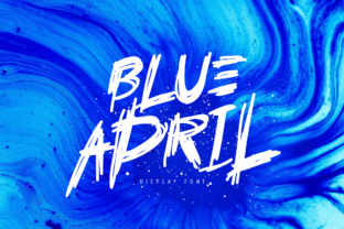 Blue April Font Review: Edgy Display Typography
