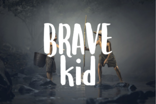 Brave Kid: A Bold Display Font for Makers