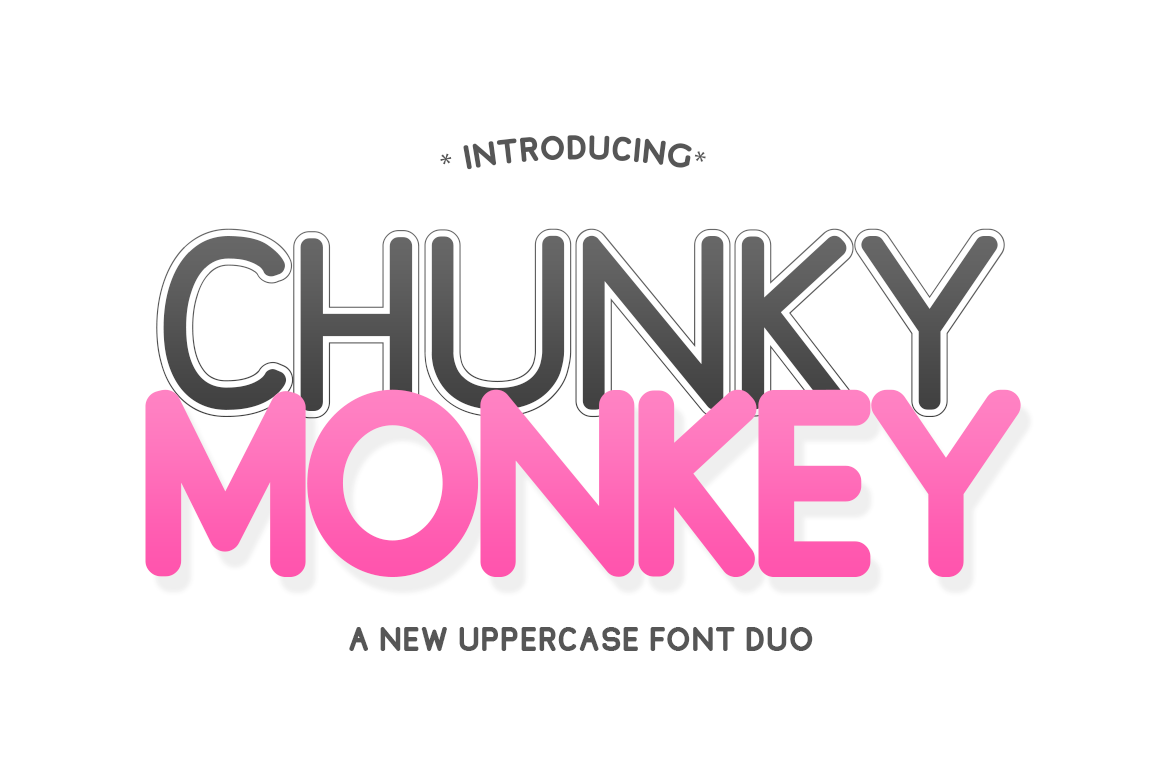 Chunky Monkey: A Bold Sans Serif Font for Makers