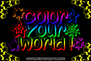 Color Your World: A 3D Outline Font for Bold Campaigns