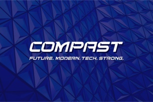 Compast: A Futuristic Typeface for Bold Business Branding