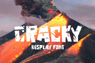 Cracky: A Torn Display Font for Bold Editorial Design