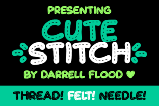 Cute Stitch: The Handcrafted Display Font for Crafty Campaigns