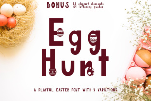Egg Hunt: A Festive Display Font for Seasonal Editorial Design