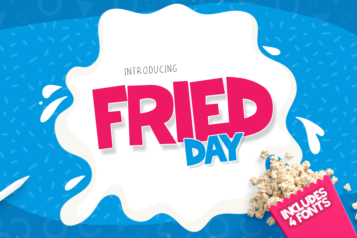 Fried Day Family: A Playful Display Font for Bold Branding