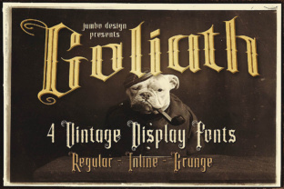 Goliath: A Retro Blackletter Font for Handmade Branding