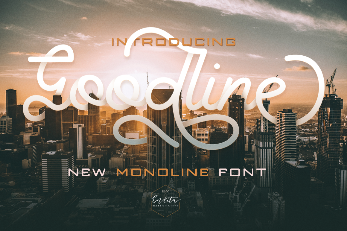 Goodline - Monoline: A Modern Typeface for Branding