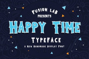 Happy Time Typeface for Retro Web Design