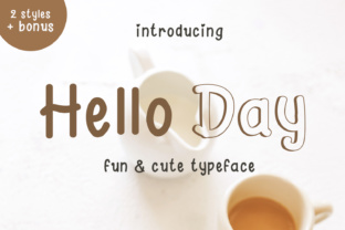 Hello Day Font: A Cute Handwritten Typeface for Small Business Branding
