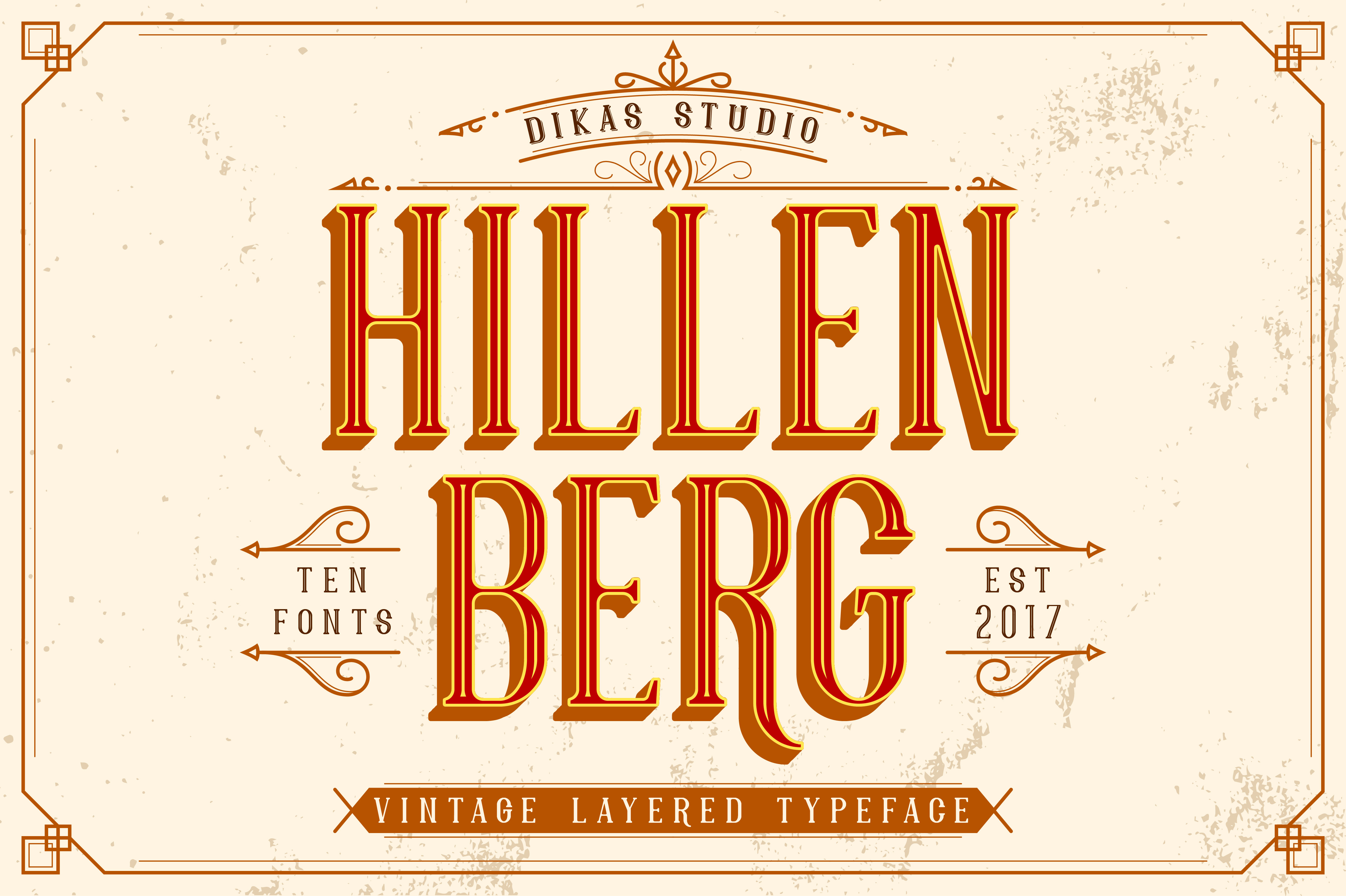 Hillenberg: A Vintage Display Font for Editorial Design