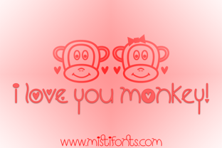 I Love You Monkey: A Sweet Display Font for Makers