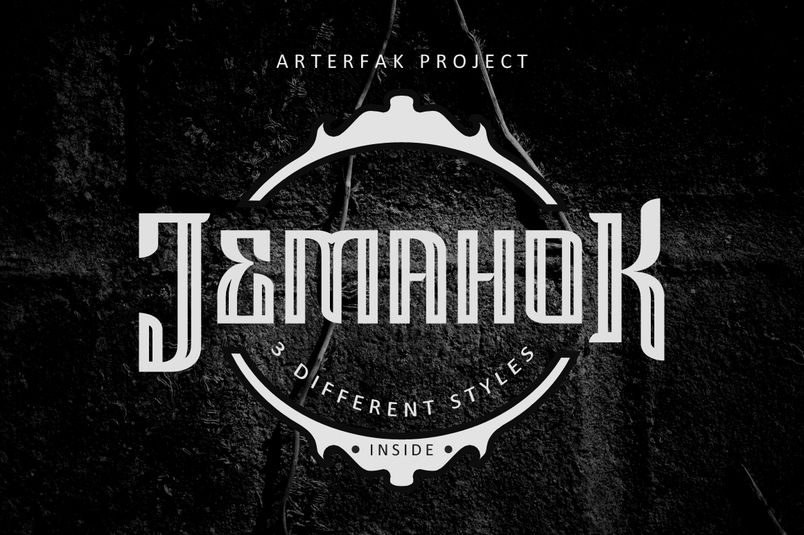 Jemahok: The Bold Display Font for Modern Crafters