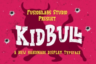 KidBull Display Font for Retro Web Design