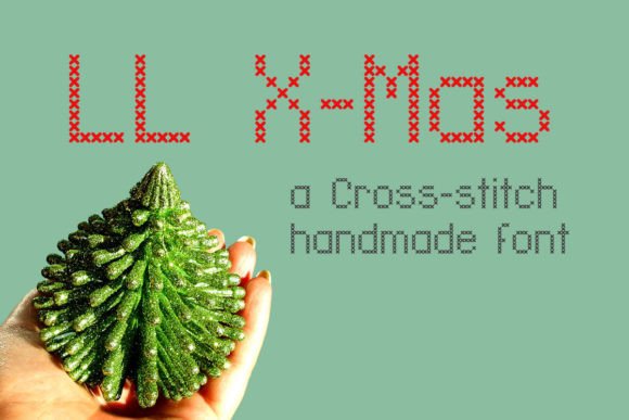 LL Xmas: A Stitch-Inspired Display Font for Editorial Design