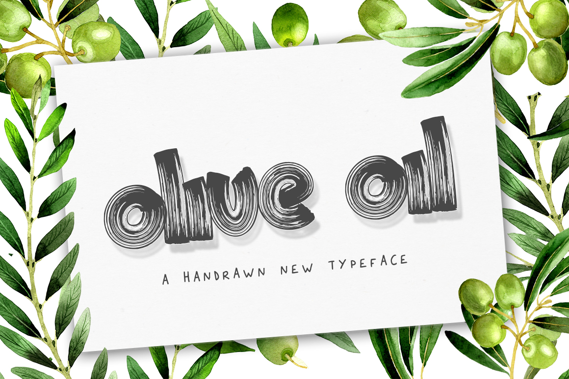 Olive Oil Font Review: The Hand Brushed Display Typeface for Bold Campaigns