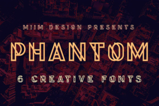 Phantom Display Font for Edgy Craft Projects