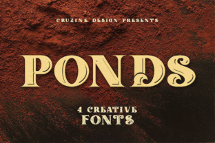 Ponds: A Vintage Display Font for Modern Campaigns