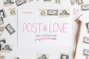 Post Love: A Handwritten Display Font for Editorial Design