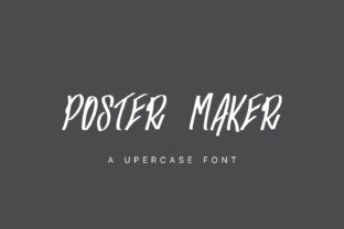 Poster Maker: A Distinct Marker Style Display Font for Branding