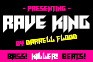 Rave King: A Futuristic Display Font for Bold Editorial Design