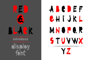 Red and Black: The Bold Display Font for Modern Brands