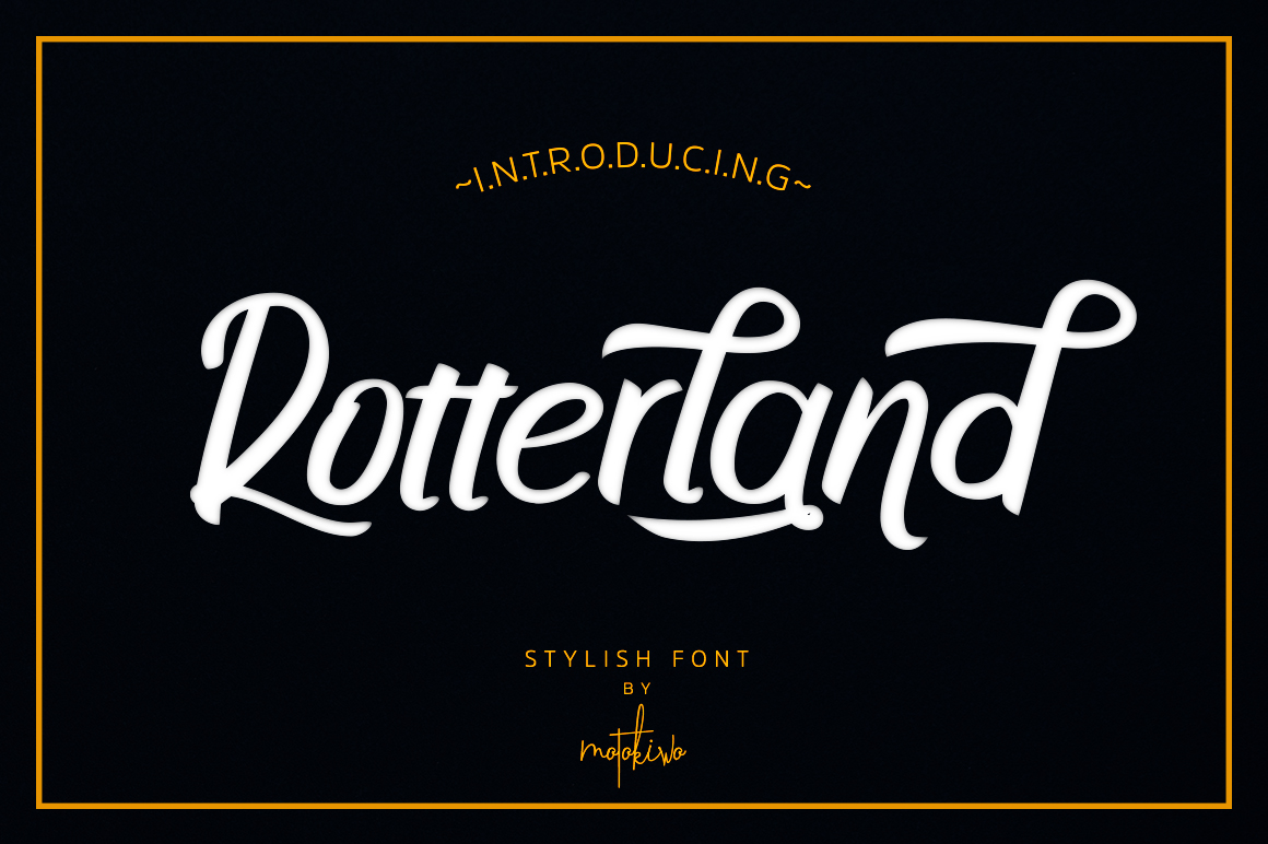 Rotterland: A Stylish Brush Font for Urban Branding