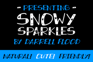 Snowy Sparkles: A Wintery Display Font for Campaigns