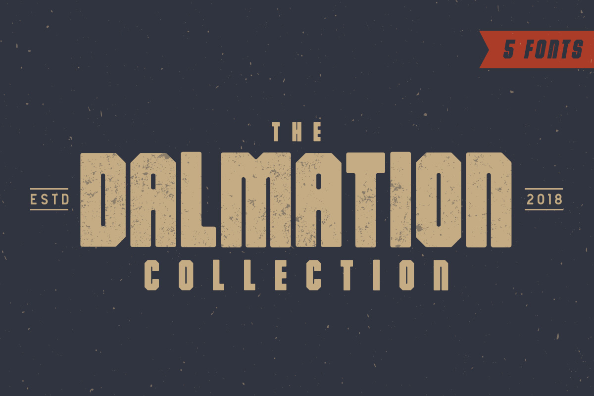 The Dalmation Font: Bold Vintage Style for Makers