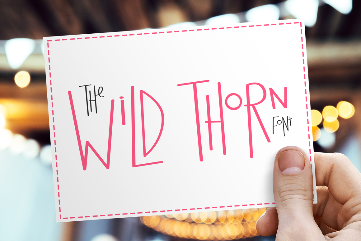 Wild Thorn: The Funky Sans Serif Font for Crafters
